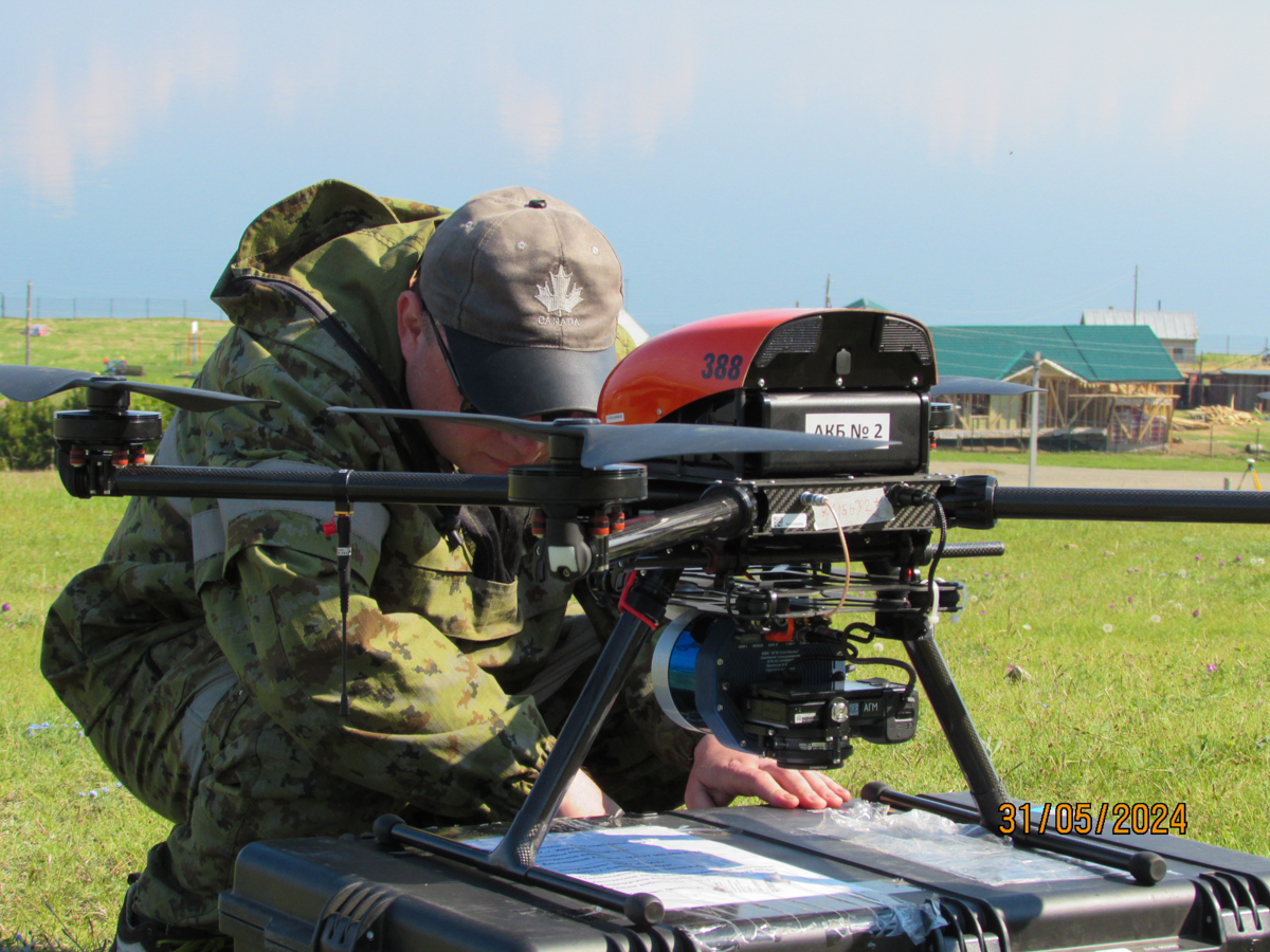 Испытание беспилотника на Байкале